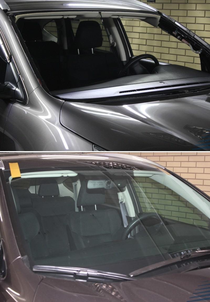 фото результат замены лобового стекла