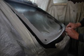 фото замена заднего стекла авто