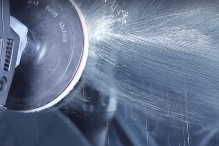 Фото процесса полировки